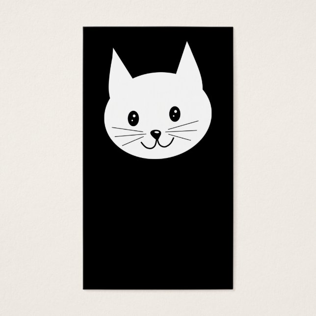 Cartes De Visite Joli Visage De Chat. (Devant)