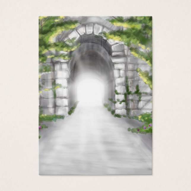 Cartes De Visite jolie conception de tunnel en pierre (Devant)