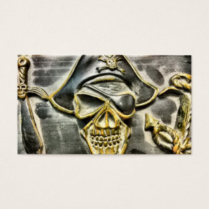 Cartes De Visite Jolly roger Pirate trésor coffre