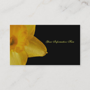 Cartes de visite jonquille jaune