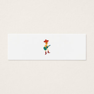 Cartes De Visite Joueur de guitare squelette festif