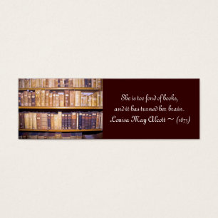 Cartes De Visite Jour de bibliothécaire de mini-signet/école de