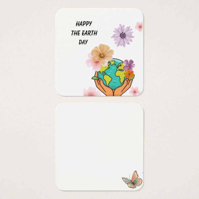 Cartes De Visite Jour des terres (Devant & derrière)