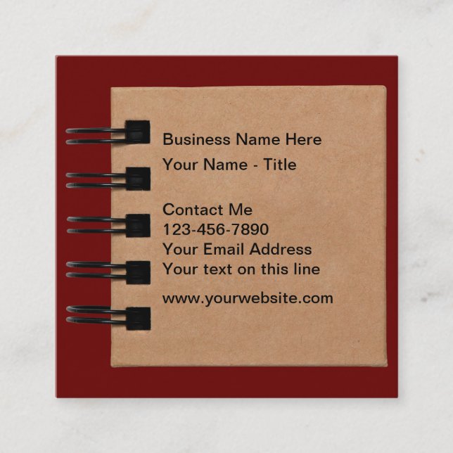 Cartes de visite journalistes uniques (Devant)