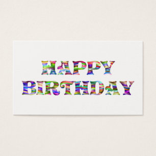 Cartes De Visite Joyeux anniversaire