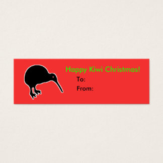 Cartes De Visite Joyeux Kiwi Noël Étiquette Cadeau Présent