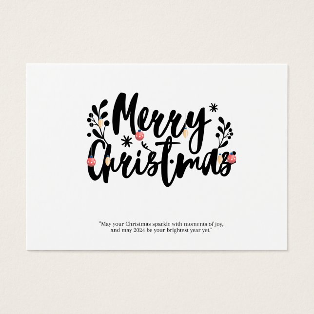 Cartes De Visite joyeux noël (Devant)