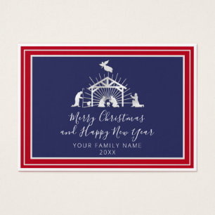 Cartes De Visite Joyeux Noël Bonne année Sainte Famille Nautique