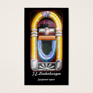Cartes De Visite juke-box de style ancien