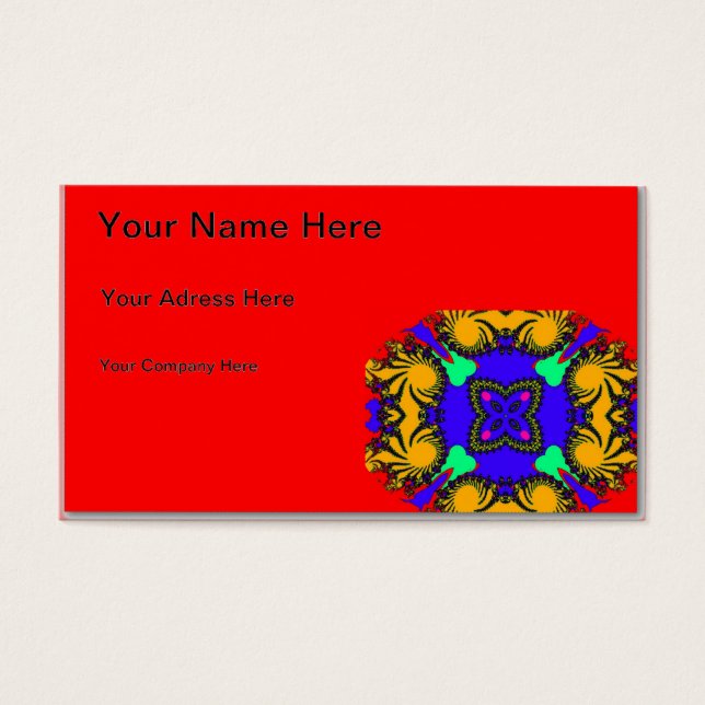 Cartes De Visite Kaleidoscope (Devant)