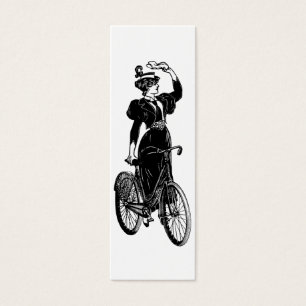 Cartes De Visite Katherine, une cycliste Vintage