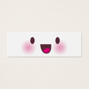 Cartes De Visite Kawaii font face au signet