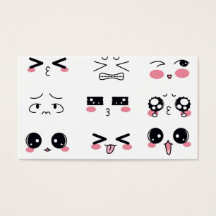 Cartes De Visite kawaii kaomoji