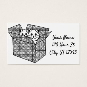 Cartes De Visite Kittens dans une boîte Thunder_Cove