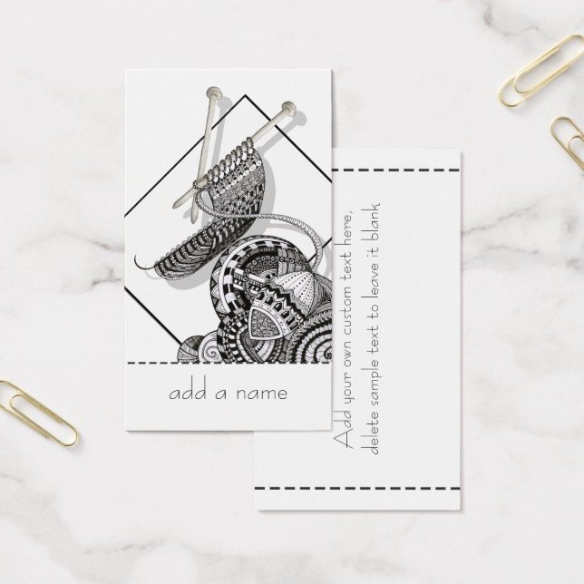 Cartes De Visite Knit One Doodle Art (Bureau)