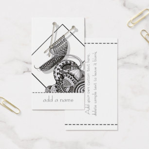Cartes De Visite Knit un art de griffonnage