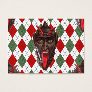 Cartes De Visite krampus de Noël