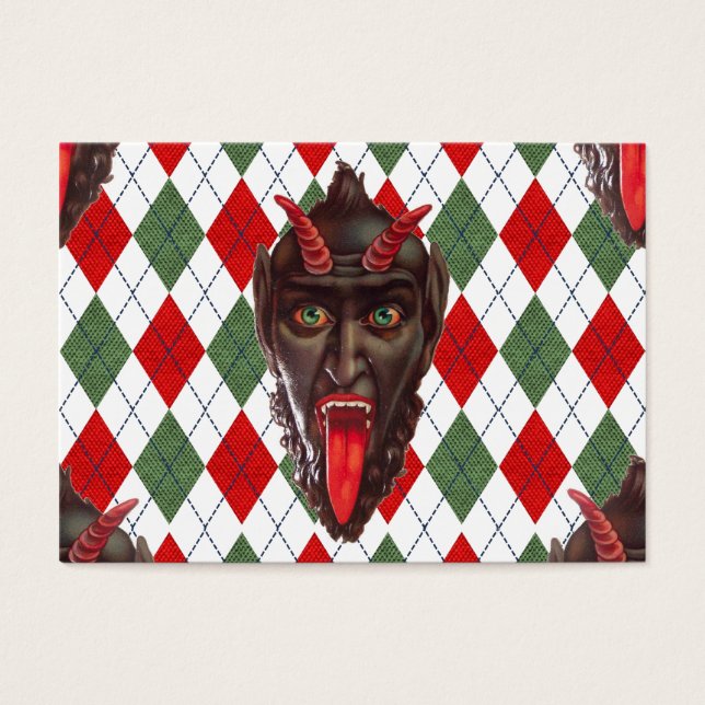 Cartes De Visite krampus de Noël (Devant)
