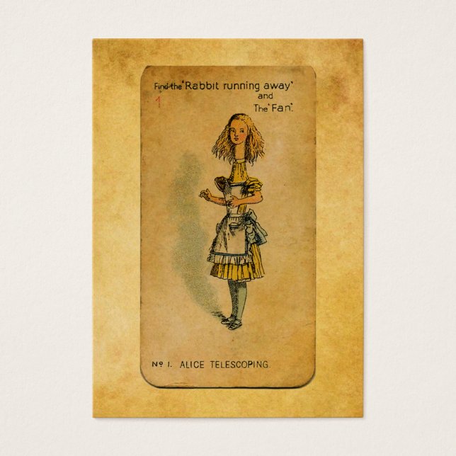 Cartes De Visite La collection Alice : Telescopage Alice (Devant)