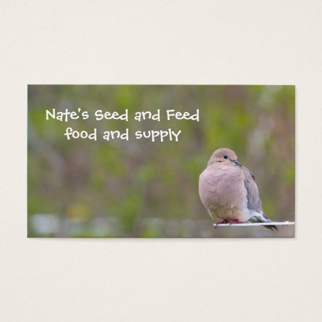 Cartes De Visite La colombe en deuil (Devant)