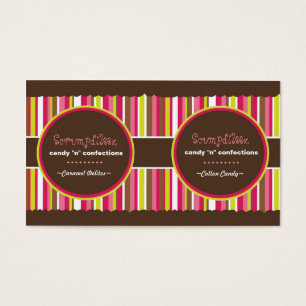 Cartes De Visite La confection étiquette (2 en 1)