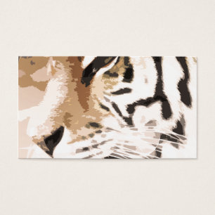 Cartes De Visite La coutume d'impression de chat de tigre
