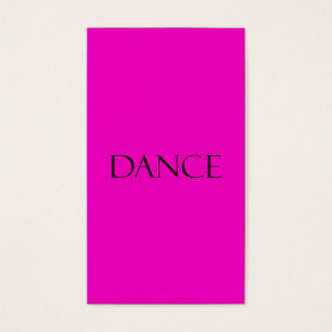 Cartes De Visite La danse cite la citation inspirée de danse de