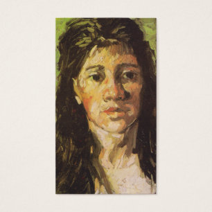 Cartes De Visite La femme de Van Gogh   avec ses cheveux desserrent