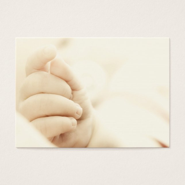 Cartes De Visite La main du bébé (Devant)