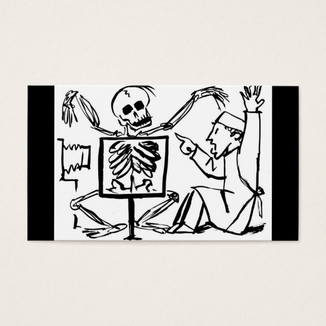 Cartes De Visite La mort et le médecin à rayons X vers 1951 (Devant)