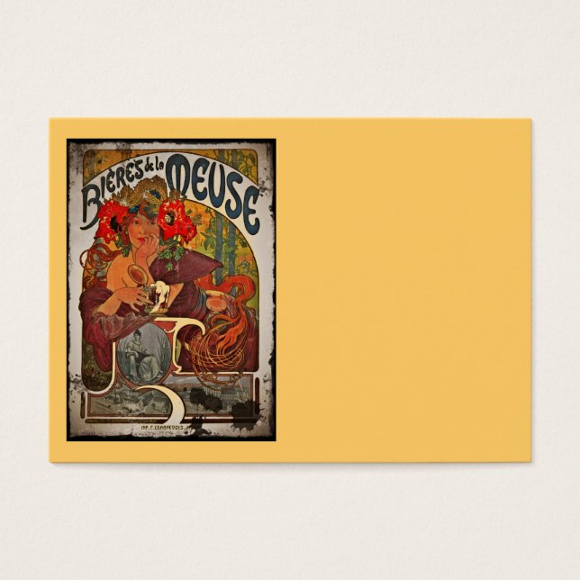 Cartes De Visite La Muse de la bière (Devant)