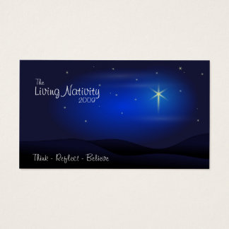 Cartes De Visite La Nativité vivante