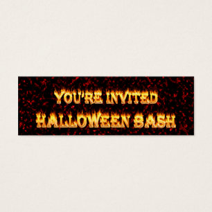 Cartes De Visite la partie de Halloween invite