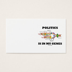 Cartes De Visite La politique est dans mon humour d'ADN de gènes