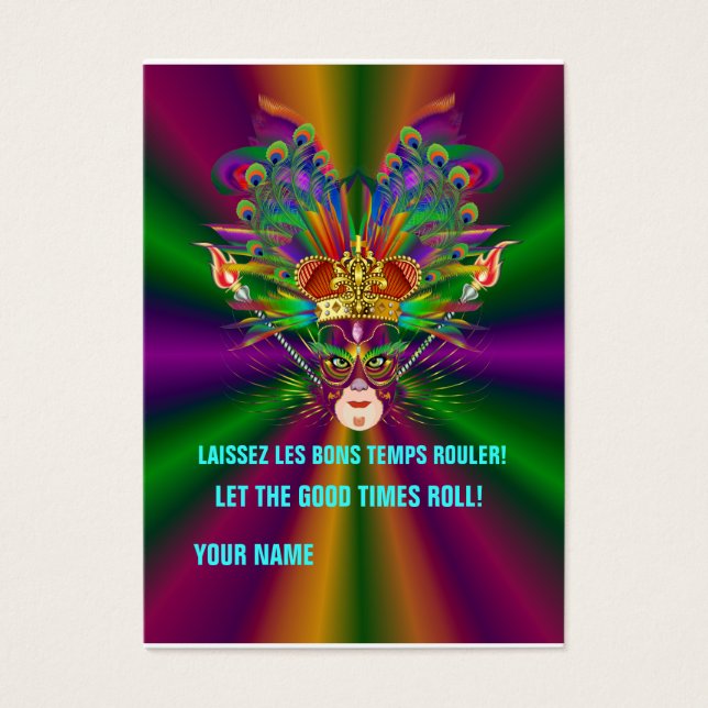 Cartes De Visite La reine Roi Jeu coutume (Devant)