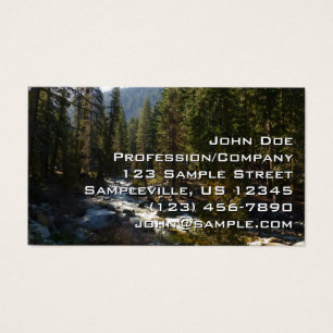 Cartes De Visite La rivière Kaweah dans le parc national de Sequoia