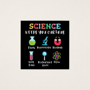 Cartes De Visite La science vous garde curieux