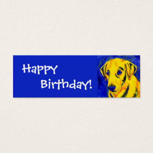 Cartes De Visite Laboratoire jaune - Balise cadeau - "Archie"