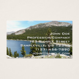 Cartes De Visite Lac Tenaya dans le Parc national de Yosemite