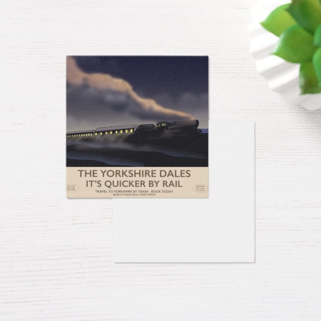 Cartes De Visite L'affiche de la Yorkshire Dales Railway (Bureau)