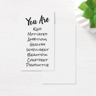Cartes De Visite L'affirmation de do-it-yourself carde énumérer d