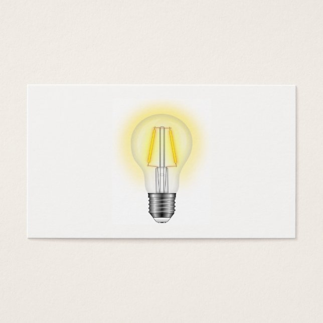 Cartes De Visite Lampe à lumière (Devant)