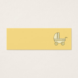 Cartes De Visite Landau jaune de bébé
