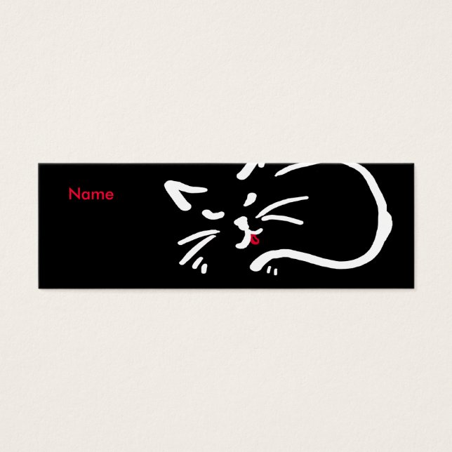 Cartes De Visite Langue du chat (Devant)