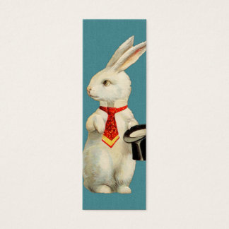 Cartes De Visite Lapin blanc vintage