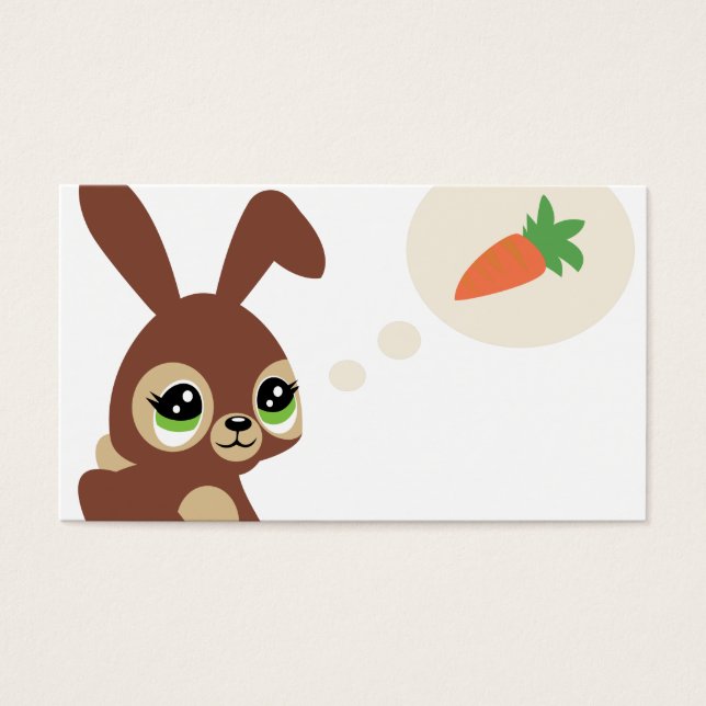 Cartes De Visite lapin de pâques (Devant)