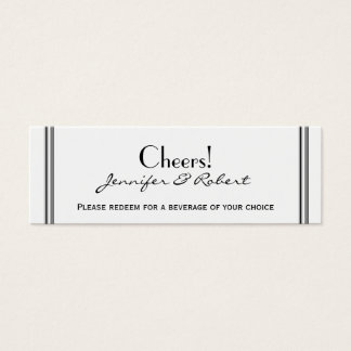 Cartes De Visite Las Vegas Destination Mariage Boire billet