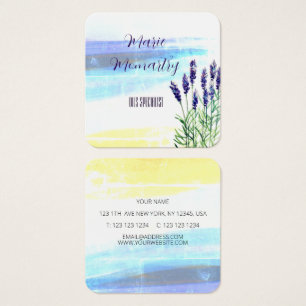 Cartes De Visite Lavande aquarelle