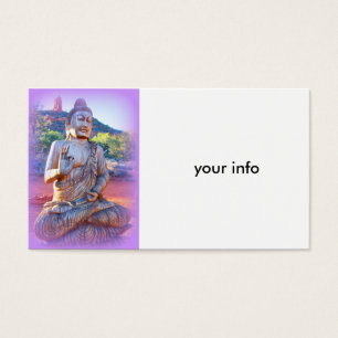 Cartes De Visite lavande aura buddha