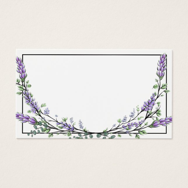 Cartes De Visite Lavande et Eucalyptus (Devant)